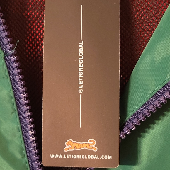 LE TIGRE XL color block Windbreaker NWT - Picture 2 of 4